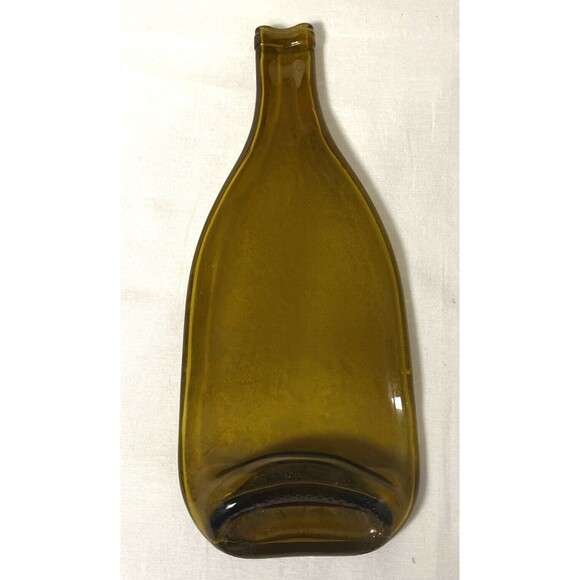 Upcycled Flattened Wine Bottle Spoon Rest/ Cheese Crackers Tray - Picture 1 of 8